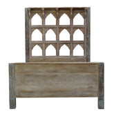Indian Hand Carved Solid Wood Bed Frame King Size 143